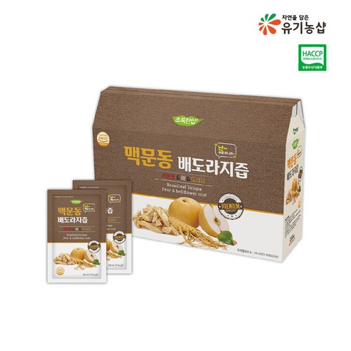 국내산 맥문동 배도라지즙 80ml 10포 (1인상품), 20개