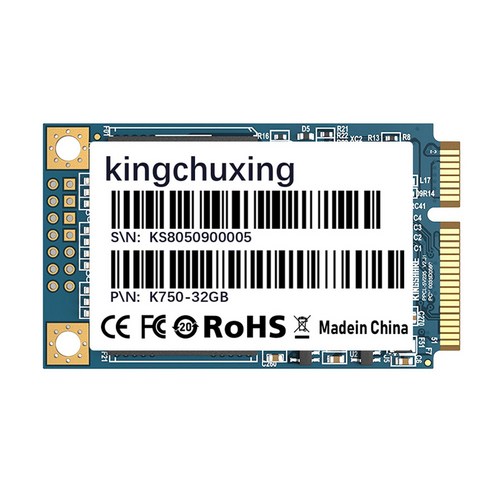 Monland Kingchuxing 노트북 데스크탑용 BTC 마이닝 마더보드용 32GB SSD MSATA 미니 SATA 50X30mm 내부 솔리드 스테이트 드라이브 하드 디스크, 파란색