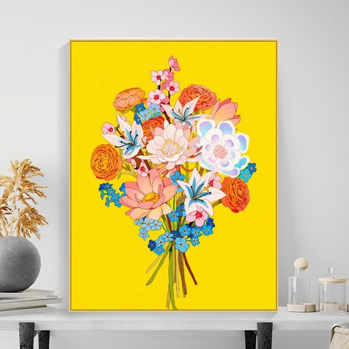 다솜이네 DIY 명화그리기 "꽃" 유화 세트 30 x 40cm, 꽃1, 1개