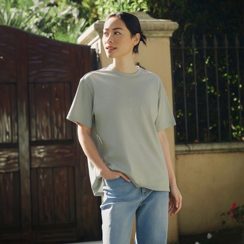 "흰 티만 입으면 부해 보이는 나, 안다르 에어로코튼으로 고민 해결!" (내돈내산 후기) 안다르에어로코튼