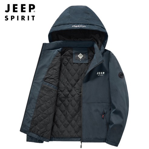 점퍼  JEEP SPIRIT 남성 겨울 코트 캐주얼 야외 등산 스포츠 점퍼 재킷 후드 바바리 브랜드 정품 8799JP++YAPOGI 사은품