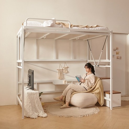 좁은 원룸 공간 활용 끝판왕? 움직이는 벙커침대, 솔직 후기! 골든스트릿벙커침대