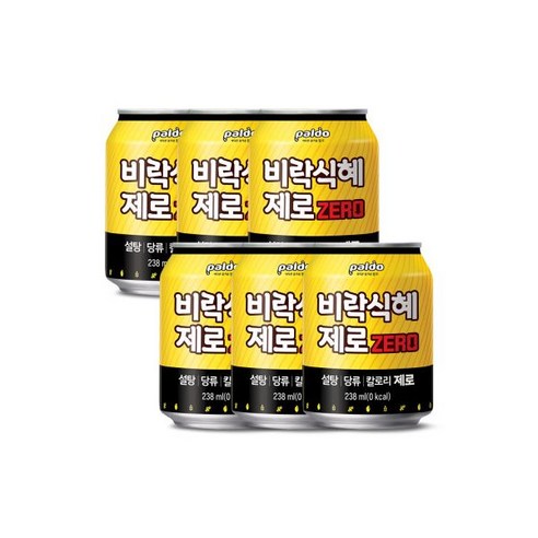 비락식혜 캔 제로 238ml X 6캔