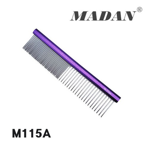 마단 미니콤 4인치 M115A (파인/코스) Purple 11.5Cm 얼굴콤 마단콤 미니콤 마단빗, 1개, 퍼플