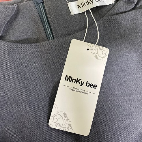 밍키비 Minky Bee 100067C 오피스룩 정장 벨트세트 원피스 2컬러