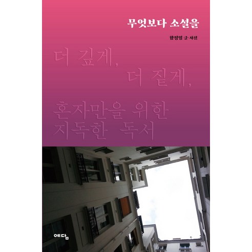 무엇보다 소설을:더 깊게 더 짙게 혼자만을 위한 지독한 독서, 예담, 함정임