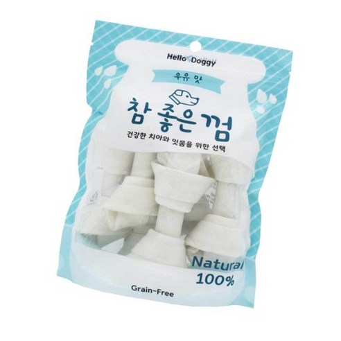 댕댕이의 치아 건강과 행복을 위한 선택, 헬로도기 참좋은껌 우유껌!