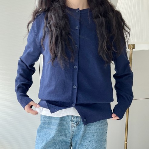 마이뚜뚜 관리쉬운 여성 고급 라운드넥 데일리 기본 가디건 Best Top3