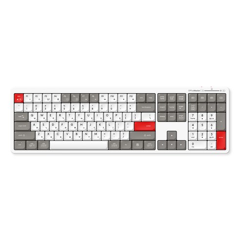 한성컴퓨터 OfficeMaster 3모드 저소음 펜타그래프 유무선 키보드, Retro Point, GK698, 제조사축