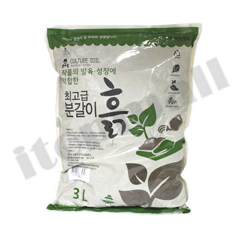 분갈이용 흙 3L 원예 화분 분갈이 화초 해충예방, 1개 - 흙 | 쿠팡