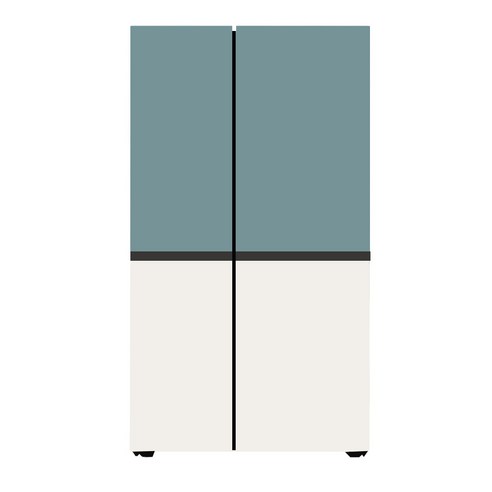 [색상선택형] LG전자 디오스 오브제컬렉션 메탈 832L 양문형 냉장고, S834MTE10