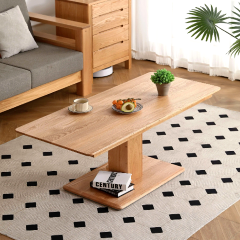 리프트업테이블 추천 상품HALPA 원목 거실 테이블 리프트 업 좌식 접이식 커피 대리석 세라믹 높이조절 높은 소파 테이블 제품 사진