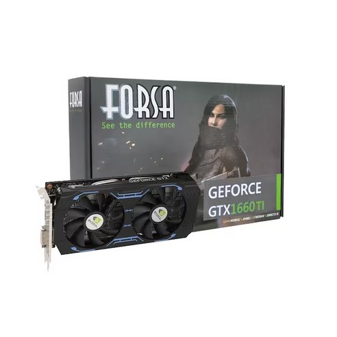 FORSA 지포스 GTX 1660 Ti Gaming K D6 6GB 그래픽카드, 1개, 선택하세요