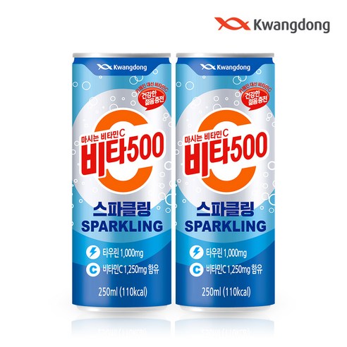 광동 비타500 스파클링 250mlx24캔x2박스, 250ml, 48개