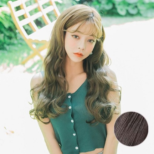 가발매니아 블리웨이브 5피스 45cm 인모믹스피스 (형상기억인모), 내츄럴브라운