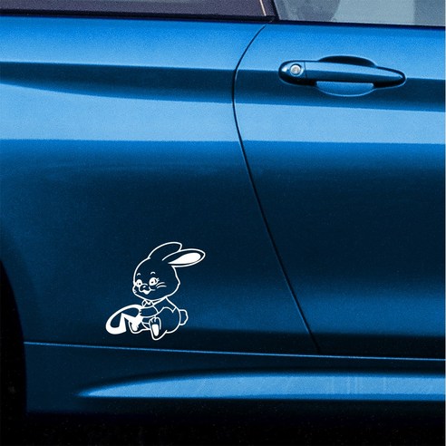 뉴진스 토끼 그림 인피니티 차량용스티커