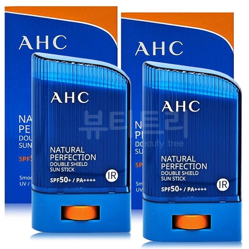 AHC 내추럴 퍼펙션 더블 쉴드 선 스틱 22g + 22g 파란