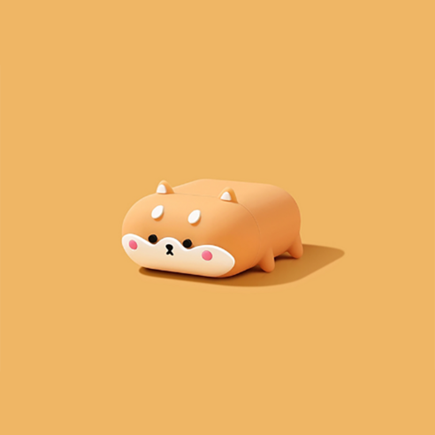 듀벨럽 에어팟 프로 케이스, 03시바견, AirPods Pro