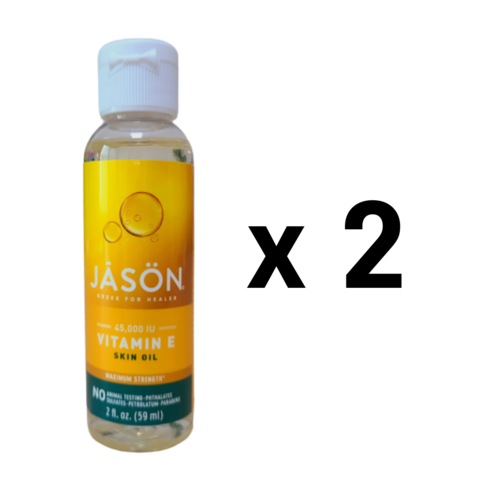 1+1 제이슨(JASON) 45000 IU 비타민E오일 페이스오일, 2개, 59ml