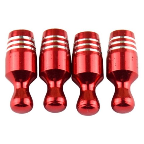5pcs 자전거 자전거 프레스타 밸브 캡 자동차 오토바이 트럭 미국 밸브 캡, 레드, 10mm, 알루미늄 합금