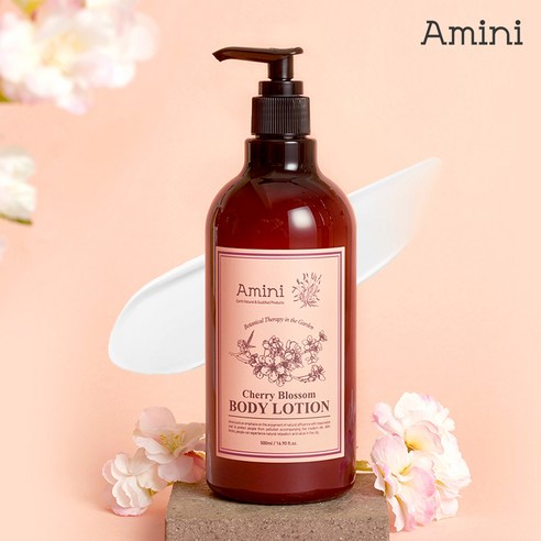 아미니 바디로션 플라워테라피 체리블라썸 500ml 2개
