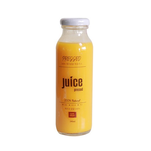 (100% 감귤) JUICE PRESSED 제주감귤 착즙주스 무첨가 생과일 건강주스, 800ml, 4개