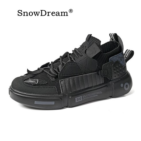 SnowDream 운동화 통기성 운동 스포츠 신발 편안한 소프트 스니커즈 커플 슈즈