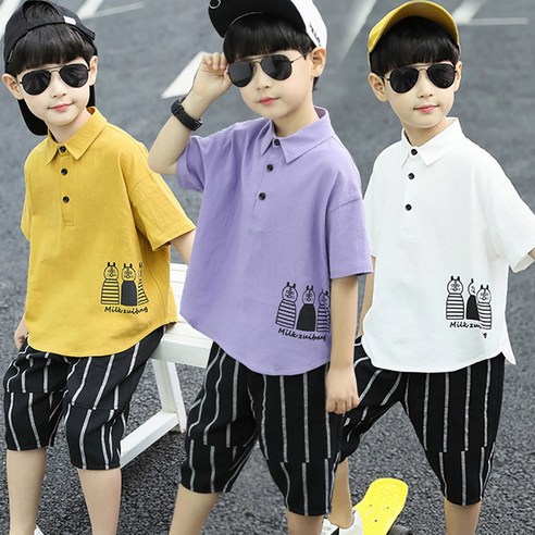 N.E.U.kids 남아 린넨상하복 바지세트