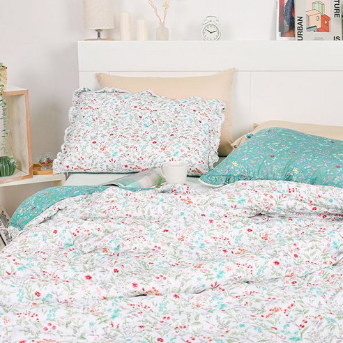 포근함이 샘솟는 휴식처, 아이리스 플랜티WH 모달 워싱 차렵이불