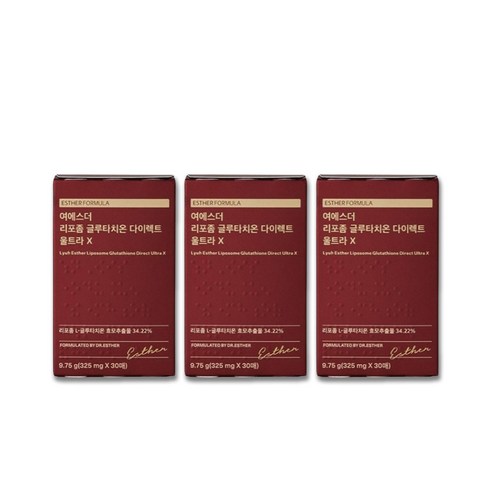 에스더포뮬러 여에스더 리포좀 글루타치온 다이렉트 울트라 X, 325mg, 90개