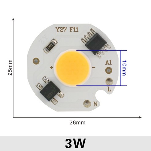 LED 조명 바 LED 3W 5W 7W 9W COB 칩 램프 220V 스마트 IC 필요 없음 드라이버 홍수 빛 스포트 라이트에 대, 4개