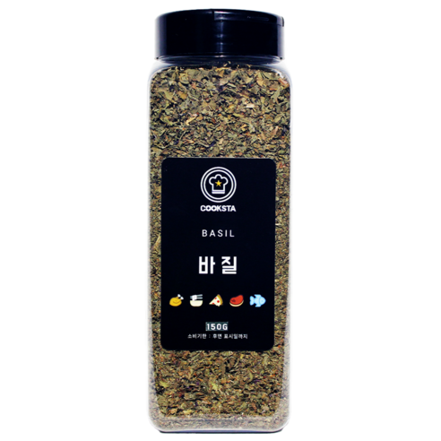 [쿡스타] 바질 - 피자/파스타/샐러드에 더해지는 향긋함, 150g, 1개