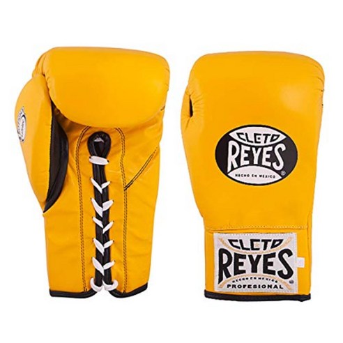 클레토 레예스 세이프텍 레이스업 Safetec Professional Competition Boxing Gloves Lace Up, 블랙(Unisex)