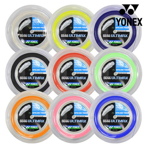 요넥스 BG66UM 200M 롤: 섬세한 컨트롤과 폭발적인 파워를 위한 궁극의 선택 bg66