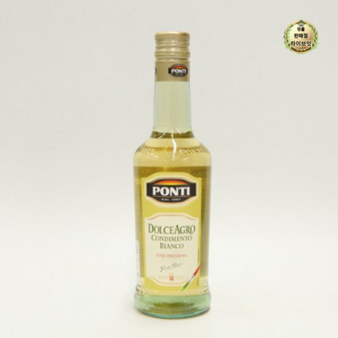 PONTI 폰티 화이트 발사믹식초 500ML, 1개 장/소스/드레싱/식초