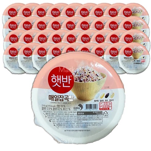 햇반 매일 잡곡밥, 210g, 36개