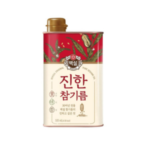 백설 진한 참기름, 500ml, 9개 cj이츠웰진한참기름1.8l Best Top5