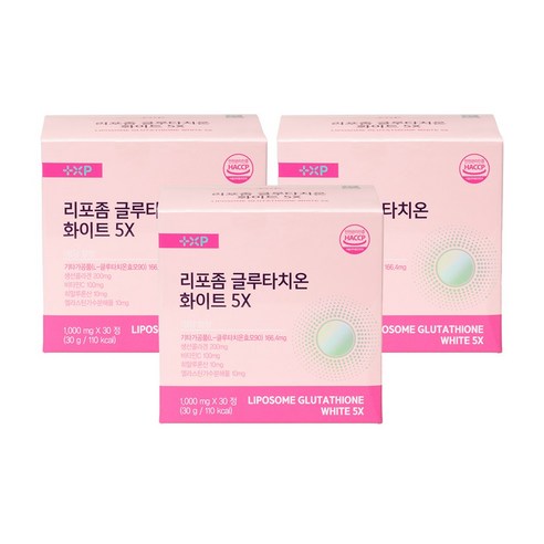 기미 미백 화사한 광채피부 리포좀글루타치온화이트5X, 3세트, 30정