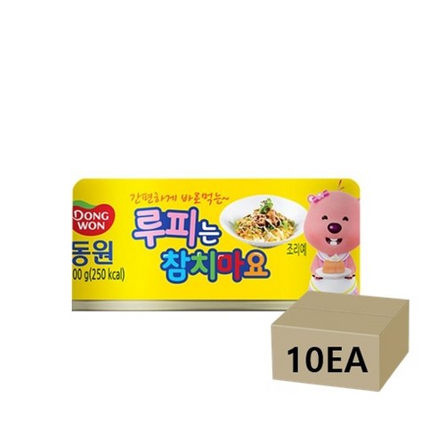 동원참치 루피참치 루피는 참치마요 100g, 10개