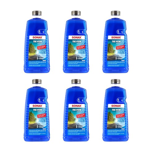 소낙스 더 뷰 에탄올 워셔액, 2L, 6개