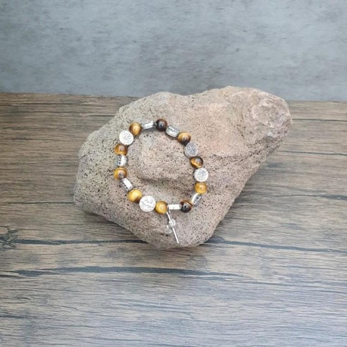 카톨릭묵주 빈티지 글로리 성당 패션 베네딕트 묵주 팔찌 십자가 성당묵주 기독교선물 선물 데일리