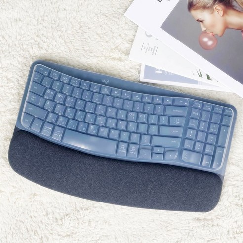 로지텍 WAVE KEYS 웨이브키 키스킨 - 타이핑의 편의성과 보호기능을 갖춘 실리콘 키보드덮개