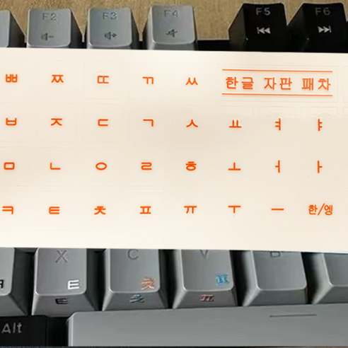 키보드에 새 옷을 입히다: 한글 키보드 스티커로 낡은 키보드에 활력을!
