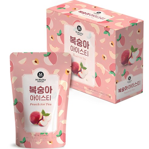 카페 복숭아 아이스티 190ml 맥널티, 30개