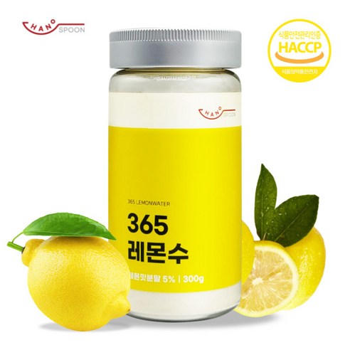 한스푼 365 레몬수 분말 가루 다이어트 포도당 수분충전 이너뷰티 비타민C 레몬맛 300g, 1개