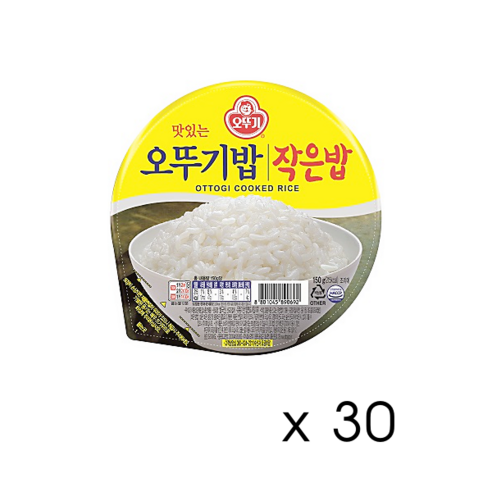 오뚜기 맛있는 작은밥, 150g, 30개