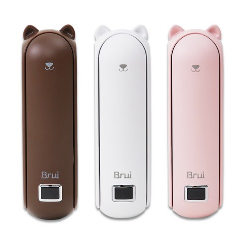 브루이 4800mAh 휴대용 미니 선풍기, brui-002, 핑크