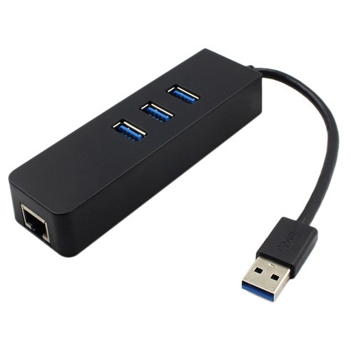 USB 3.0 허브 3 포트 기가비트 이더넷 포트 노트북 용 USB 플래시 드라이브 모바일 하드 드라이브 USB Extenders, 하나, 보여진 바와 같이