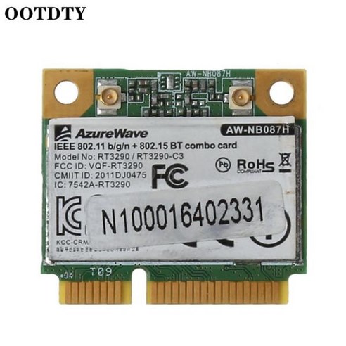 AW-NB087H 미니 PCIe 2.4g/g/n 2.4g 무선 와이파이 카드 어댑터