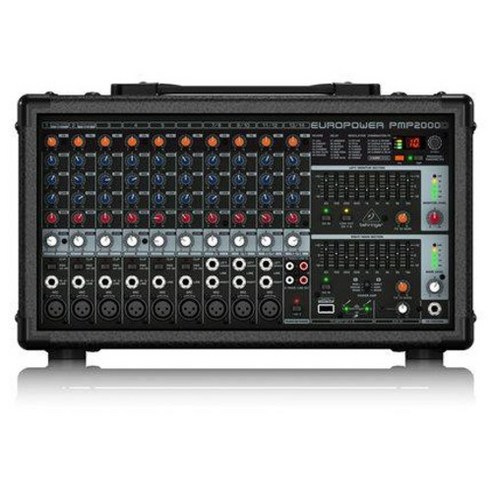 파워드믹서 무선마이크 내장 BEHRINGER/베링다 PMP2000D 프로 무대 대형